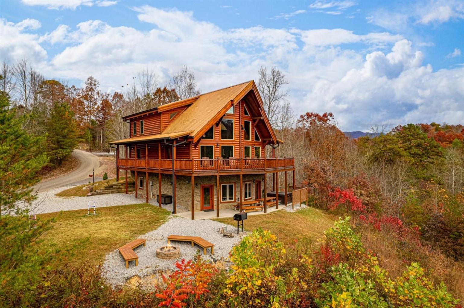 Ridge View Lodge Nature And Mountain View - Hot Tub - Firepit - Yard - Games Gatlinburg Exterior foto